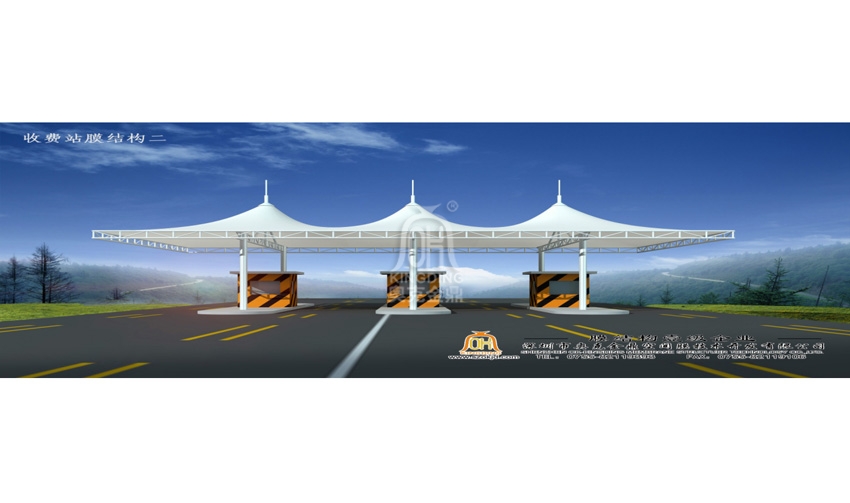 海口市南港征稽站碼頭收費站棚