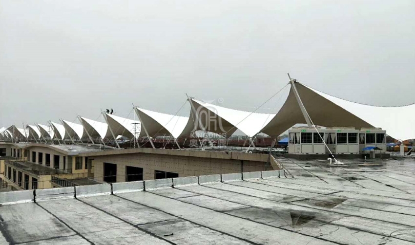 湖北潛江生態龍蝦城商業街膜結構