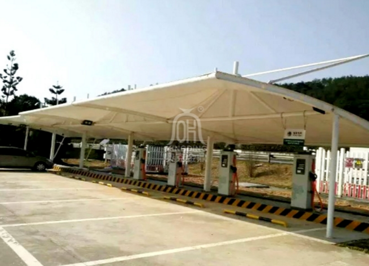 車棚膜結構 車棚膜結構